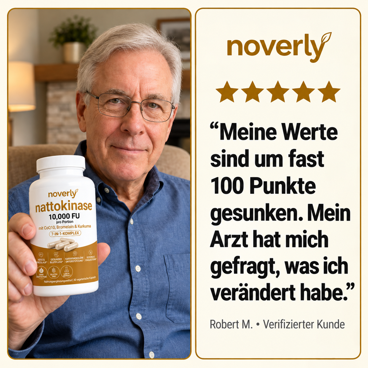 Nattokinase Max Potency 10.000 FU – Unterstützung der Durchblutung