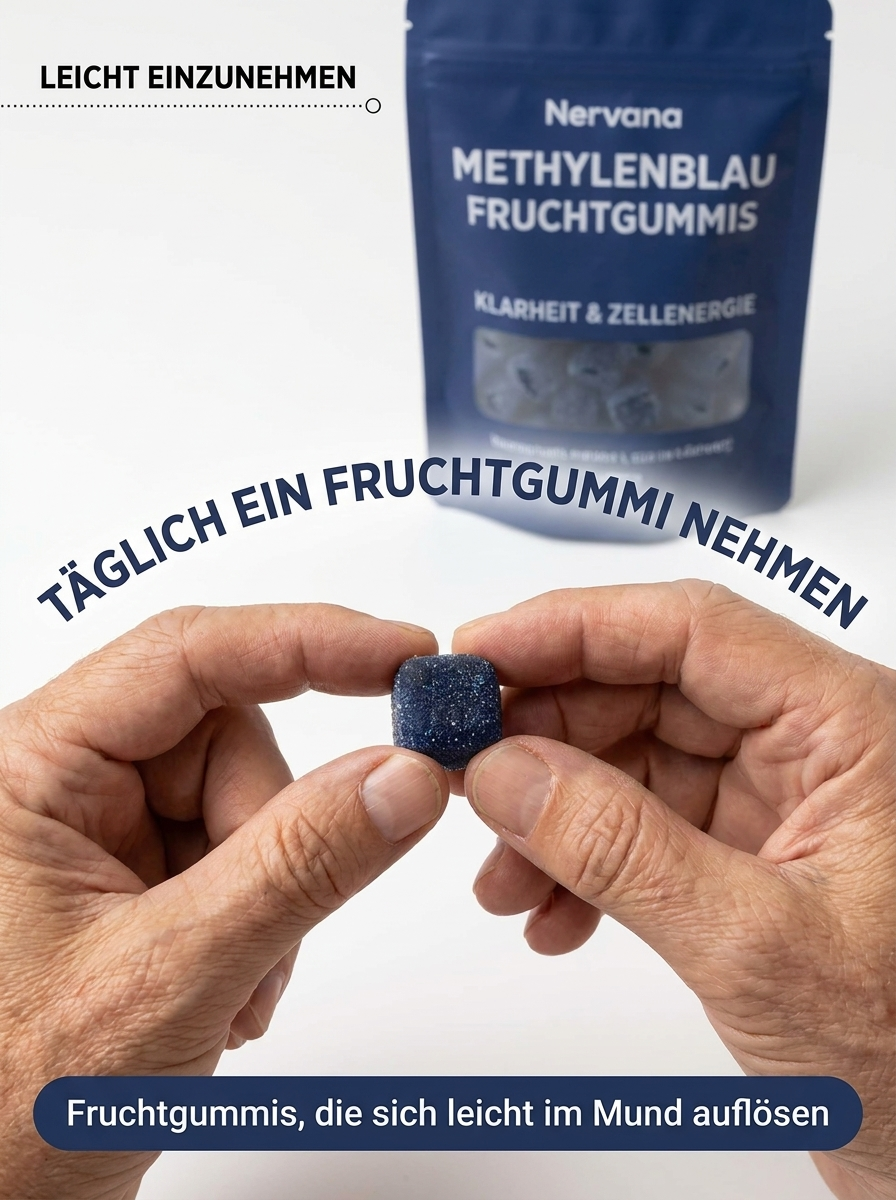 Methylenblaue Gummibärchen zur Linderung von Nervenschmerzen