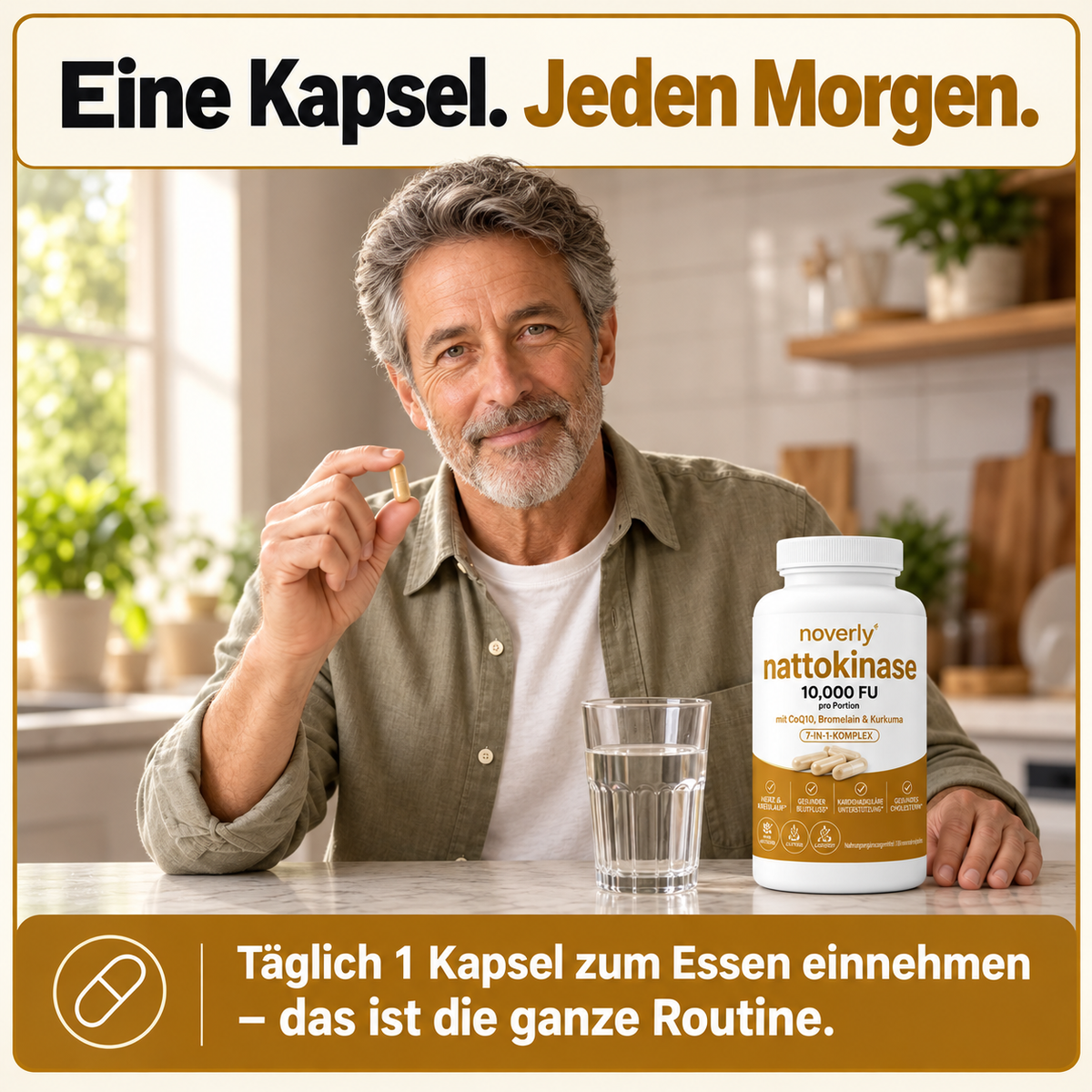 Nattokinase Max Potency 10.000 FU – Unterstützung der Durchblutung
