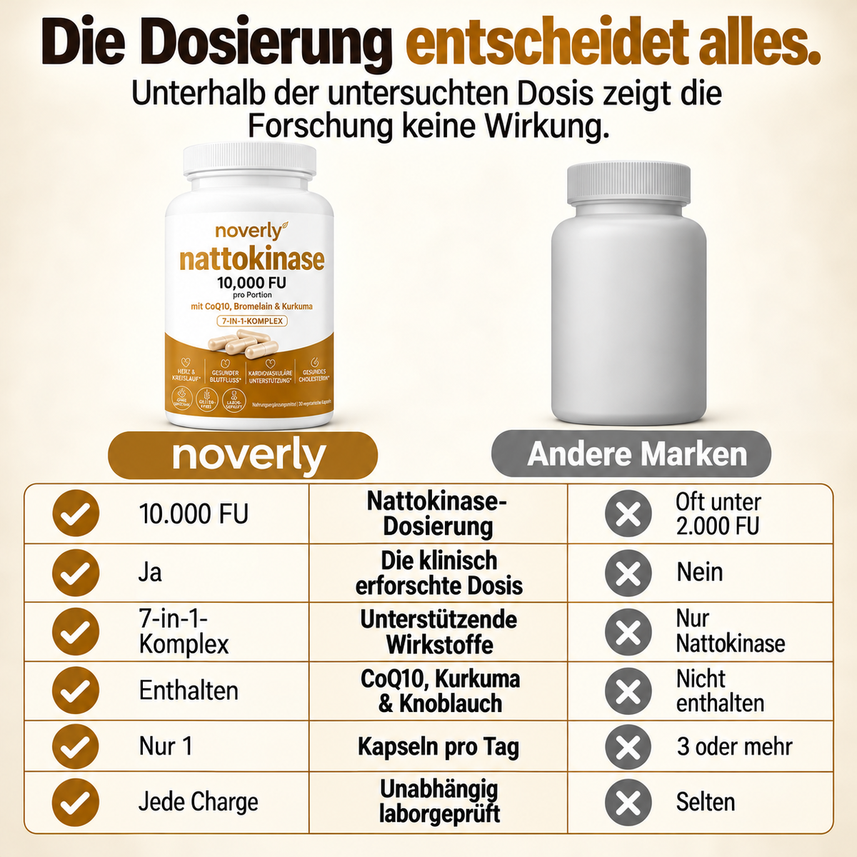 Nattokinase Max Potency 10.000 FU – Unterstützung der Durchblutung